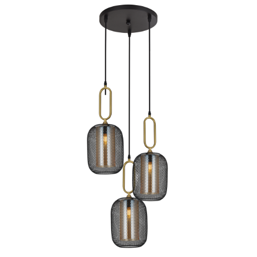 Glisten Modern Chandelier 3 Pendant