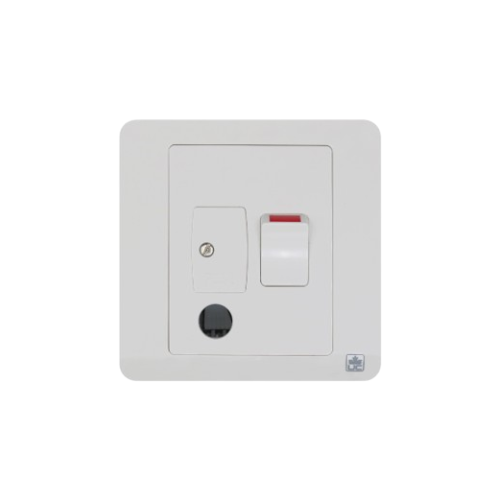 JEWEL WHITE 13AMP FUSE OUTLET