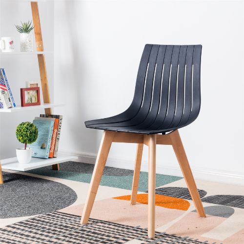 CORINNE DINING CHAIR BLACK