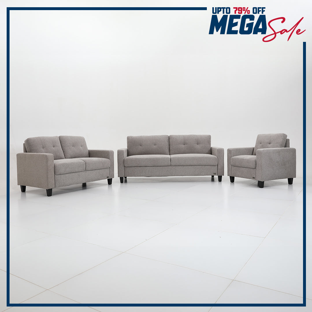 Vivian Grey Sofa Set