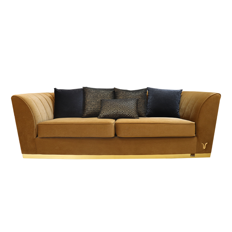 MCLEVIN's 3 Seaters Sofa Brown